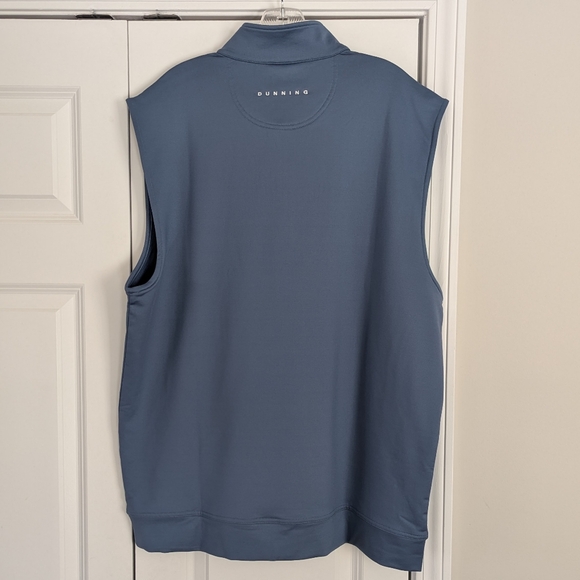 NWT Dunning Golf Men's Player Jersey Performance Quarter Zip Vest Sz XL - Picture 3 of 11